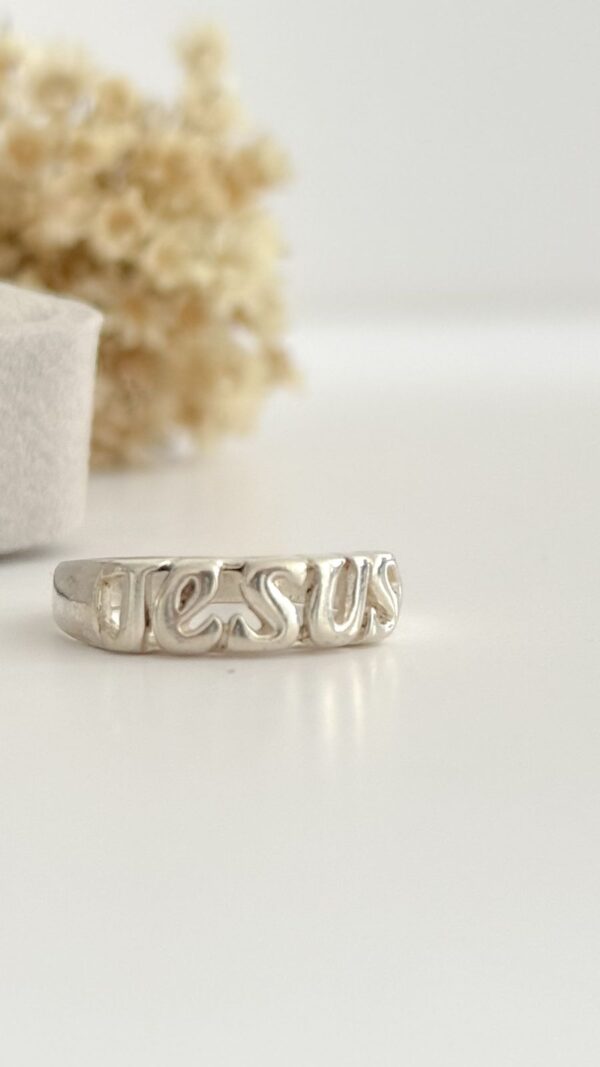 Anel em Prata Jesus - Image 2
