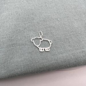 Pingente de Prata 925 Ovelha Vazado